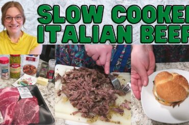 THE BEST SLOW COOKER ITALIAN BEEF RECIPE!