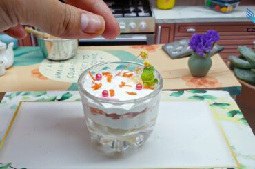 Miniature Cooking Carrot mousse / Easy Miniature Italian Style Carrot Mousse Recipe / Mini Cake