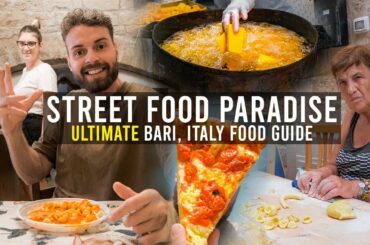 BEST Italian Food to Try - ULTIMATE Street Food Tour in Bari, Italy