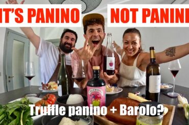 Sommelier and Chef pair wine with sandwiches | Barolo, Truffles, Prosciutto and Italian delicacies