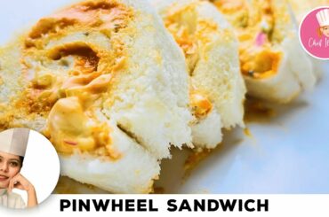 Pinwheel Sandwich | Italian Pinwheel Sandwich | Easy Kids Snacks | No Fire Cooking | Chef Ilma