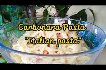 Carbonara Italian pasta recipe