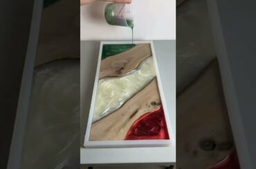 Epoxy resin table design | italian flag table | 5 minutes crafts | diy epoxy table | diy.