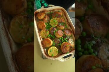 Italian Lemon Chicken "Vesuvio" (Chicago-Style) #shorts