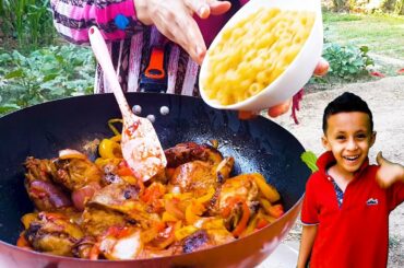 How to Make CHICKEN PASTA Like an Italian | CHICKEN STIR FRY WITH PASTA