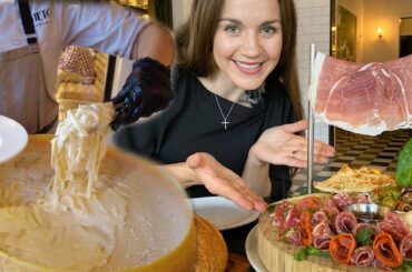 ULTIMATE ITALIAN FOOD!! | PASTA in a PARMIGIANO-REGGIANO WHEEL!!