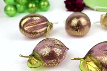 My Italian Decor  - Small and Large Blown Glass Plums