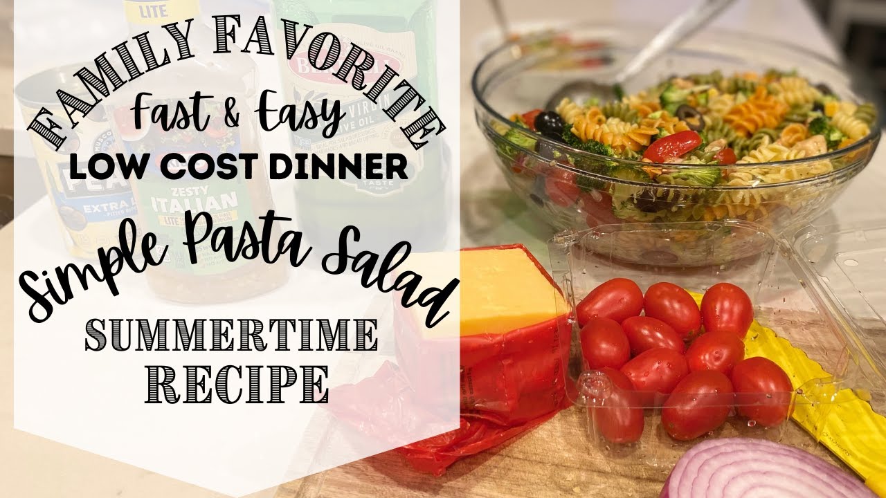 Pasta Salad With Italian Dressing – Low Cost Summer Meal Recipes Pasta Salad With Italian Dressing - Low Cost Summer Meal Recipes
