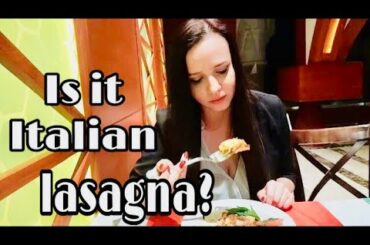 Trying Italian food/ Not sure if lasagna should be like this