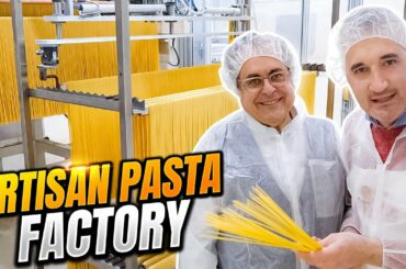 How DRY PASTA is Made by Artisan Pasta Factory in Italy