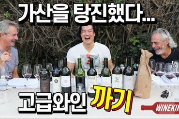 Tasting 9 really expensive wines!(Opus One, Sassicaia, Almaviva, Tignanello, Isignia, Mondavi...)