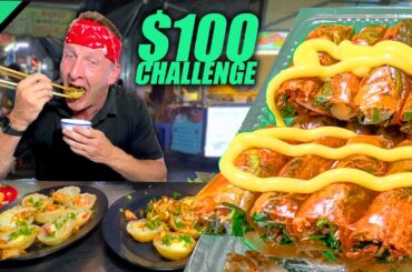 $100 Vietnamese Night Market Challenge!! Super CHEAP Street Food in Saigon!!