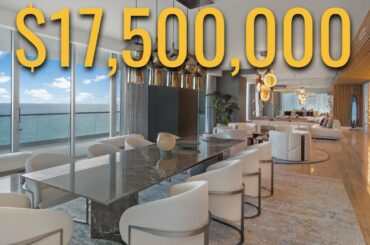 INSIDE A LUXURY $17,500,000 OCEANFRONT SKY MANSION IN SUNNY ISLES BEACH