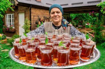 How to Make Turkish Tea and Revani | Outdoor Cooking