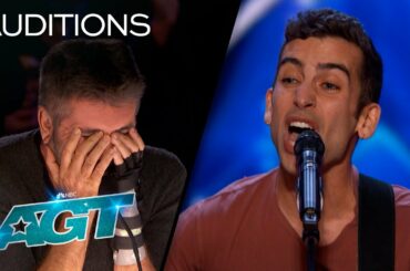 Ben Lapidus Wins Over the Judges Despite Getting 4 X's | The Parmesan Cheese Song | AGT 2022