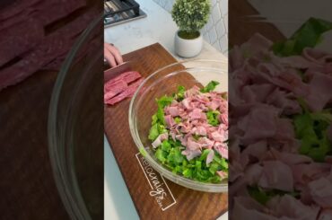 Italian grinder salad #shorts #ketomealprep #lowcarbrecipe #italianfood
