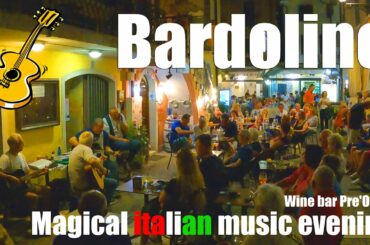 Bardolino, Italien, Gardasee Magical musical evening in the old town (Wine Bar Pre'onda ) 2022 May