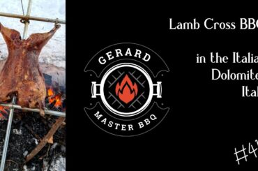 Lamb Cross BBQ in the Dolomites Italy #short