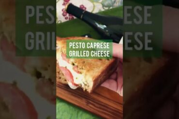 Pesto Caprese Grilled Cheese: Italian White Wine Pairing