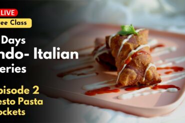 Pesto Pasta Pockets Recipe | Fusion Recipe | Indo-Italian Indo-Italian Series Ep. 2