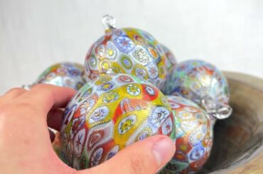 My Italian Decor  - Made in Italy - Murano Glass Millefiori Ornaments