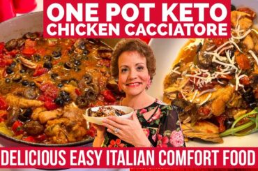 One Pot Keto Chicken Cacciatore - Easy to Make and Delicious!