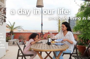 a day in our life abroad: americans living in Italy *remotely* working