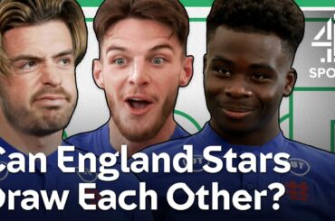 They're Ballers But Can They Draw? | Jack Grealish, Bukayo Saka & Declan Rice | Three Lions