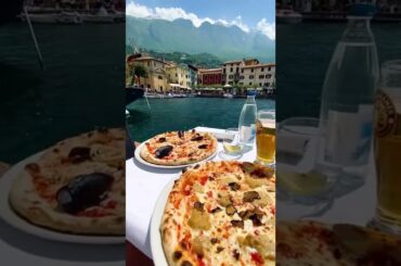 Pizza with a view    shows us the most perfect dining setup in Lake Garda, Italy  This roman