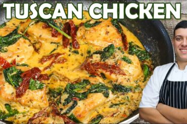 Creamy Tuscan Chicken | One of the Best Italian Dishes by Lounging with Lenny