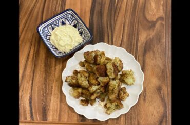 AMAZING Italian Cauliflower Fritters and EASY Lemon Aioli