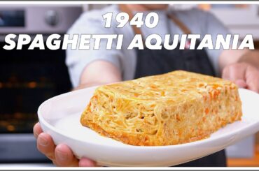 1940 Spaghetti Aquitania Recipe - Old Cookbook Show
