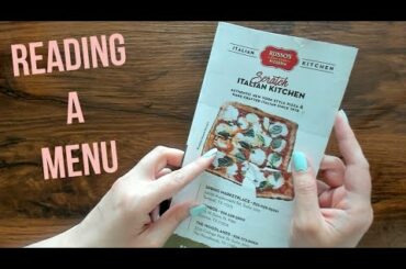 ASMR | Reading A Menu (Soft Spoken)