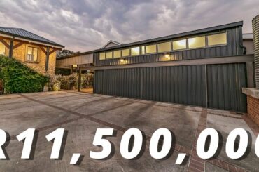Touring an R11,500,000 INDUSTRIAL FARM-STYLE FAMILY HOME in Helderfontein Estate