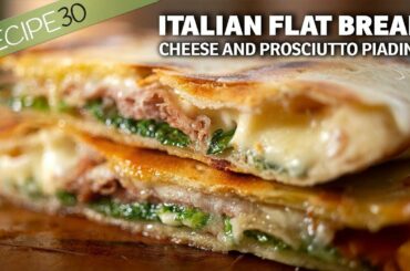 Italian Flat Bread or Piadina, made from scratch