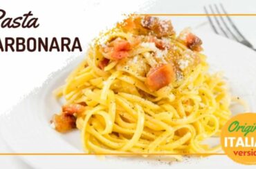 Carbonara Pasta secret, the traditional Italian recipe.