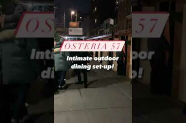 OSTERIA 57, Intimate Outdoor Dining Set-up | Greenwich Village