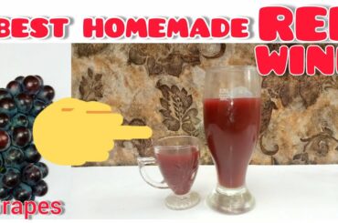 HOW TO MAKE RED WINE AT HOME | HEALTHY HOMEMADE RED WINE | ITALIAN GRAPE WINE #mfalh #thvc #redwine