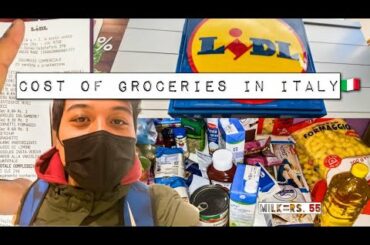 Price of general food items is Italy| Groceries cost in Europe|