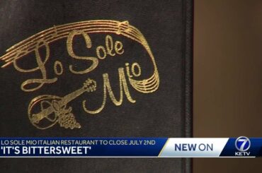 'It's bittersweet': Lo Sole Mio closing its doors after 30 years