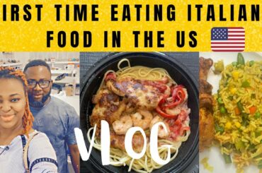 Living In USA Vlog #5 | Eating Italian Food With My Husband For The First Time+Nigerian Fried Rice