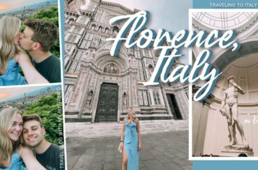 italy vlog: traveling to florence, michelangelo's david, walking around the city, amazinggg views!!