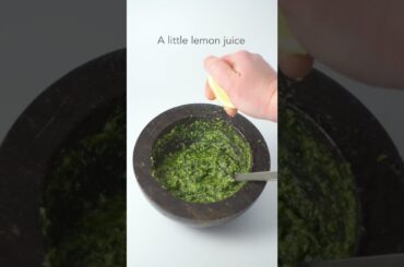 Bucatini with Wild Garlic Pesto #pesto #pasta #italianfood #recipe #food