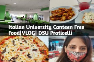University Canteen Food In Italy! DSU canteen free food! VLOG #university #pisa #vlog