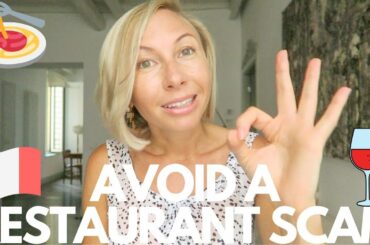 HOW TO AVOID A RESTAURANT SCAM IN ITALY
