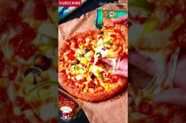 Thin Crust Pizza | Stuffed Cheese Crust Pizza #shorts #pizza #cooking #yummy