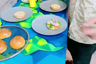 Classic beef Burgar Italian food