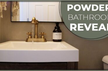 Small Powder Bathroom Makeover || Simple & Chic Small Bathroom Makeover