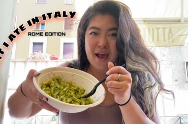 WHAT I ATE IN (Rome) ITALY | more tours, more food, + more gelato!