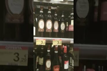 Liquor store or Italian Supermarket in ITALY #shorts #wine #livinginitaly